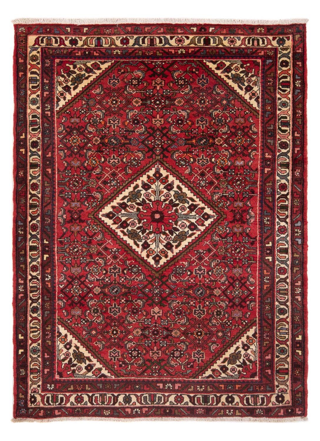 Persisk tæppe - Nomadisk - 195 x 147 cm - rød