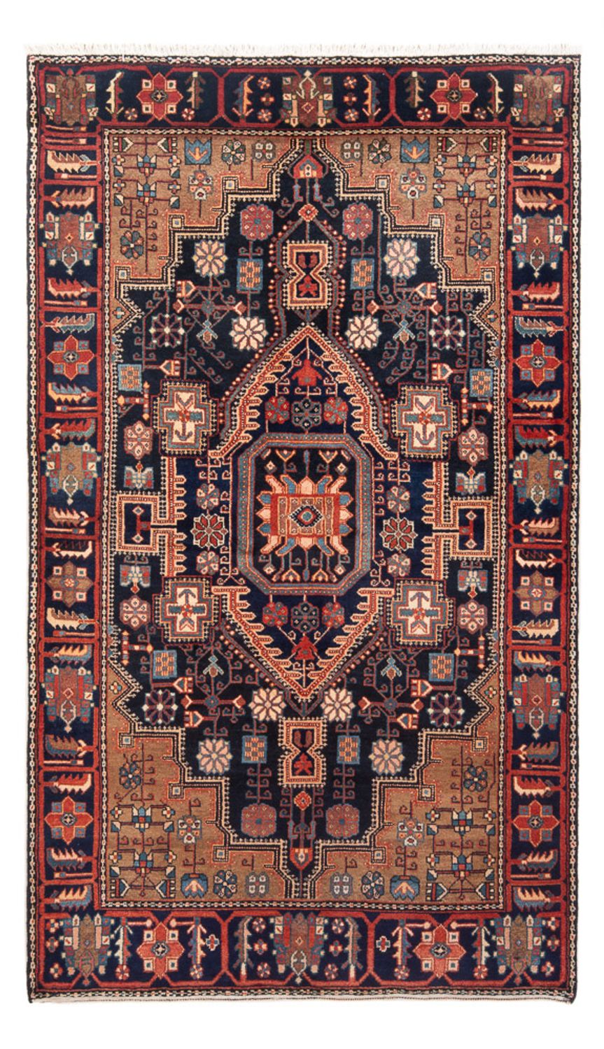 Persisk tæppe - Nomadisk - 218 x 138 cm - mørkeblå