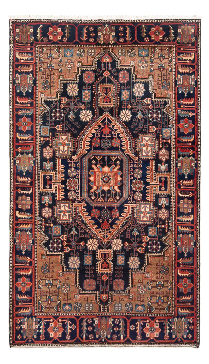 Persisk tæppe - Nomadisk - 218 x 138 cm - mørkeblå