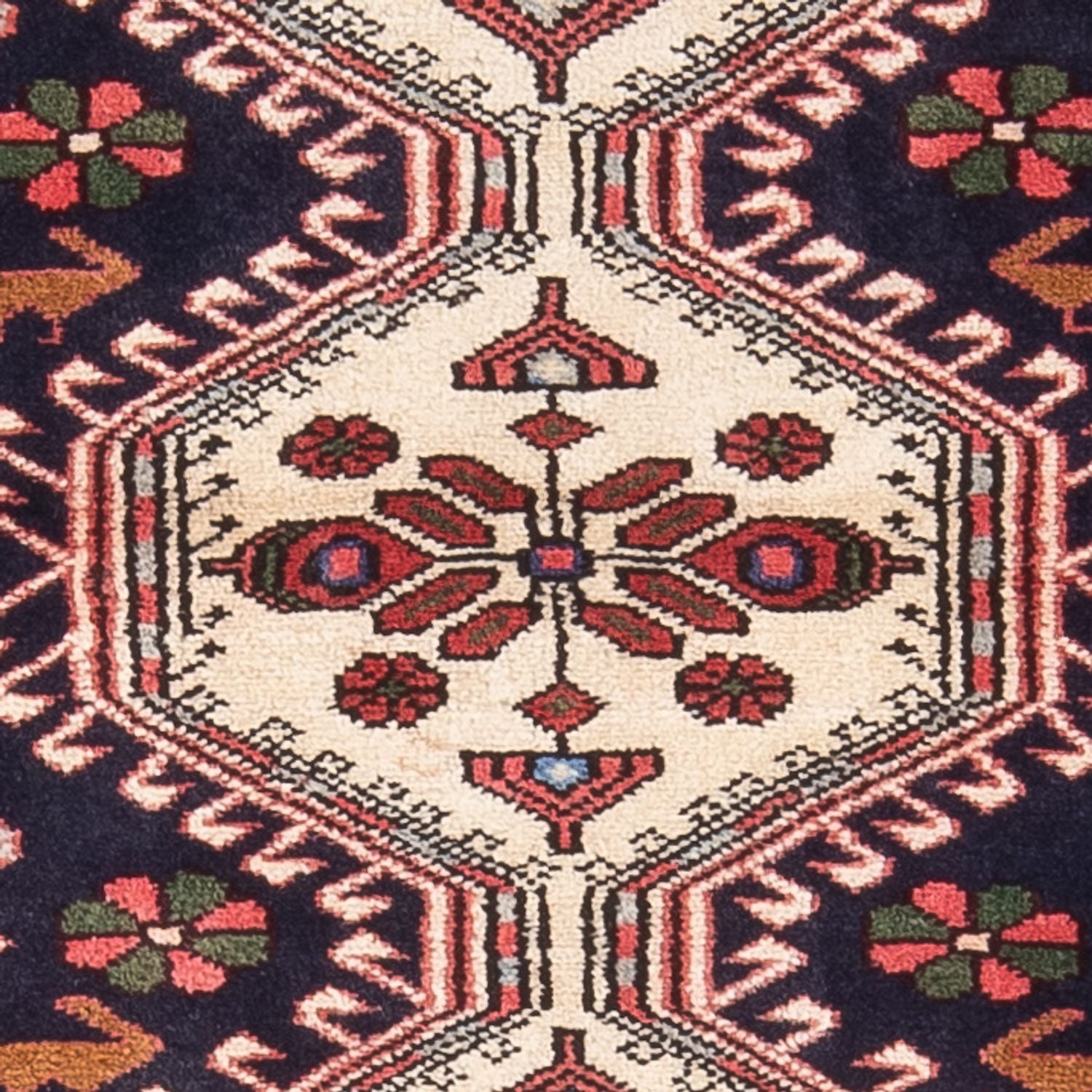 Persisk tæppe - Nomadisk - 120 x 80 cm - mørkeblå