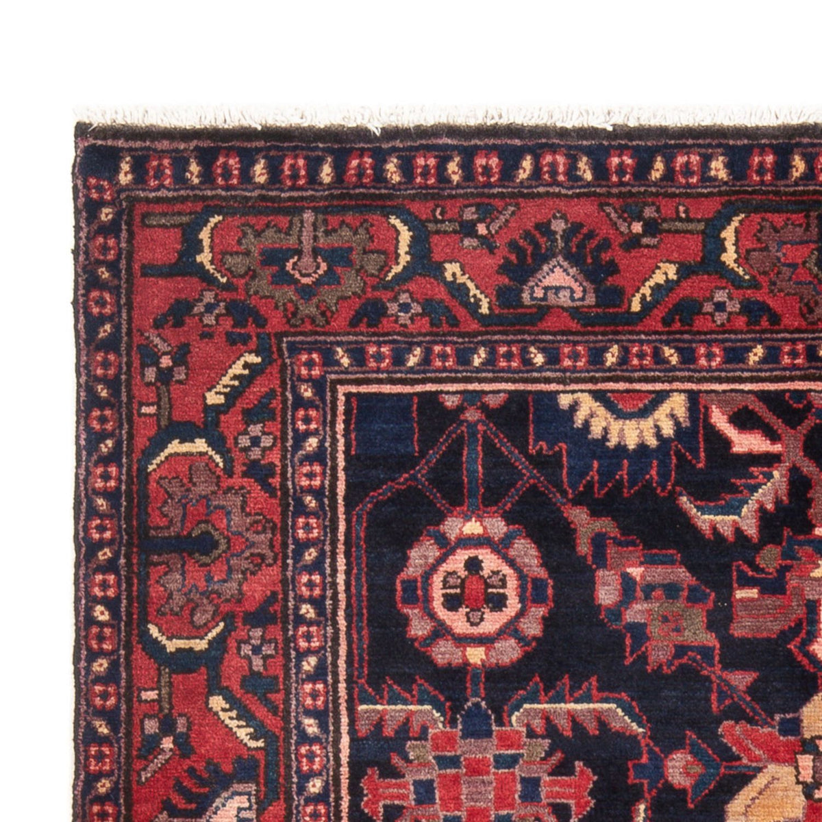 Persisk tæppe - Nomadisk - 200 x 138 cm - mørkeblå