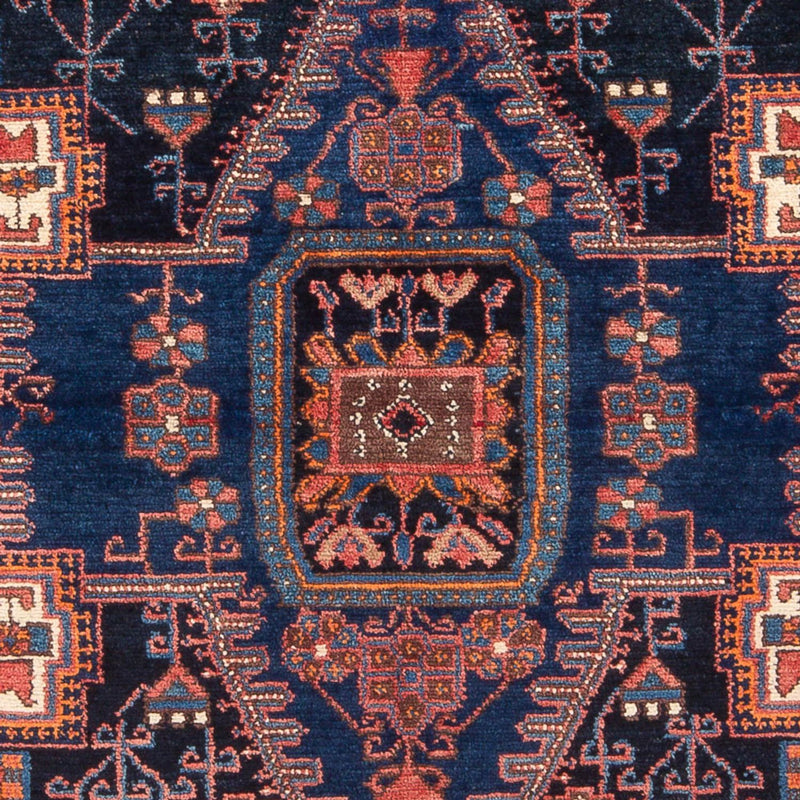 Persisk tæppe - Nomadisk - 212 x 146 cm - mørkeblå