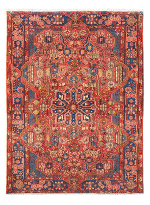 Persisk tæppe - Nomadisk - 220 x 153 cm - lysrød