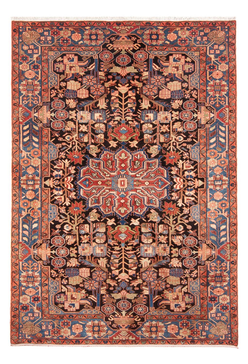 Persisk tæppe - Nomadisk - 237 x 154 cm - lysrød