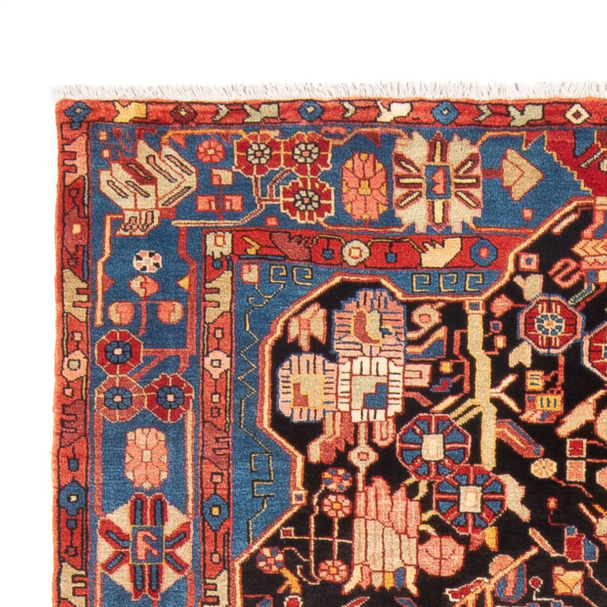 Persisk tæppe - Nomadisk - 237 x 155 cm - mørkeblå