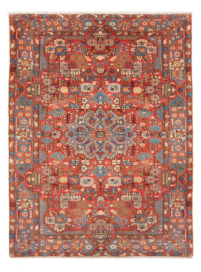 Persisk tæppe - Nomadisk - 225 x 157 cm - lysrød