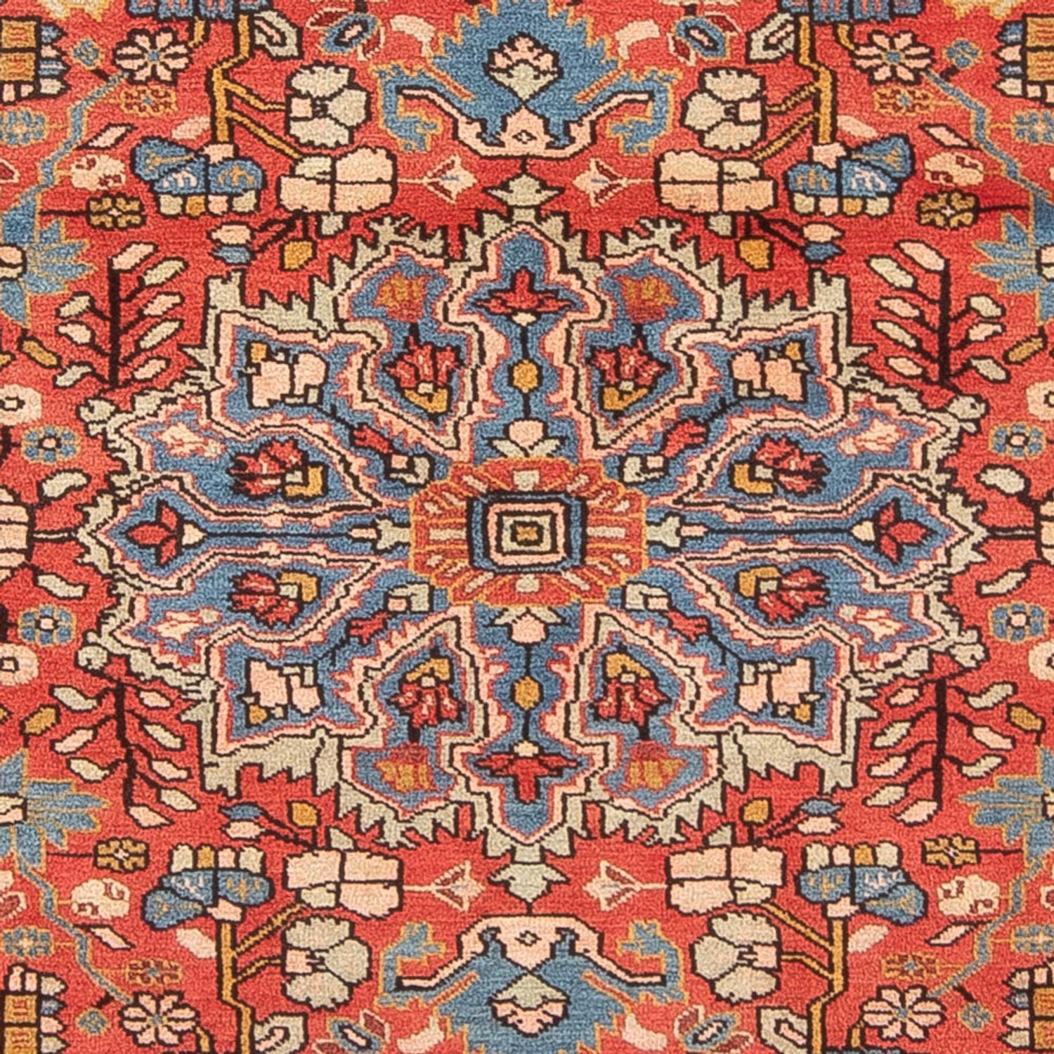 Persisk tæppe - Nomadisk - 225 x 157 cm - lysrød