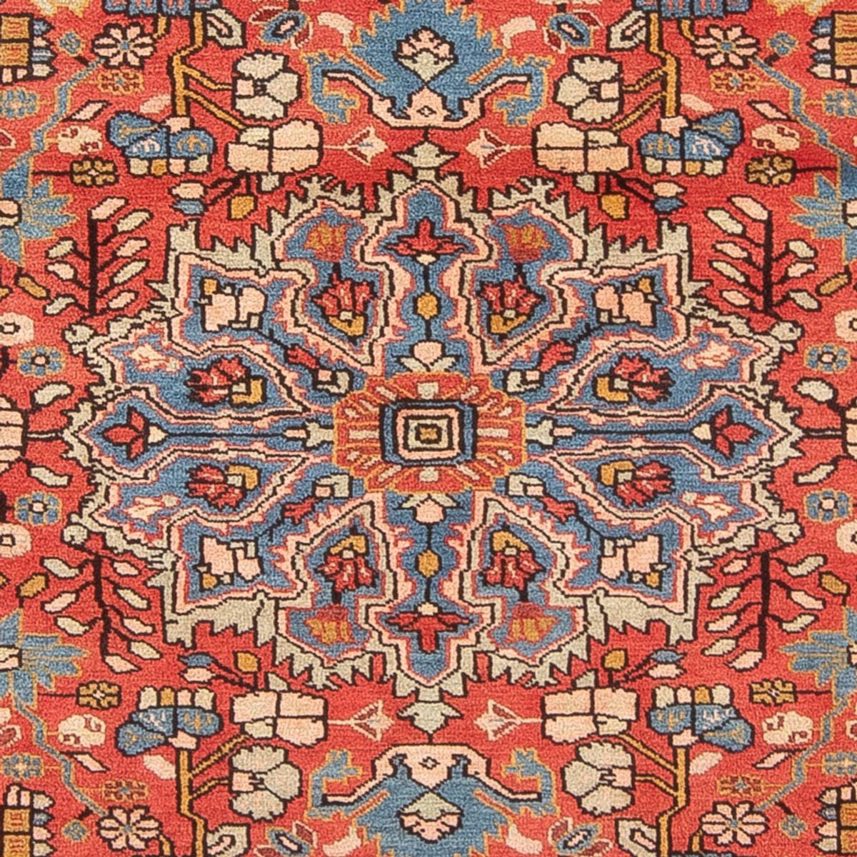 Persisk tæppe - Nomadisk - 225 x 157 cm - lysrød