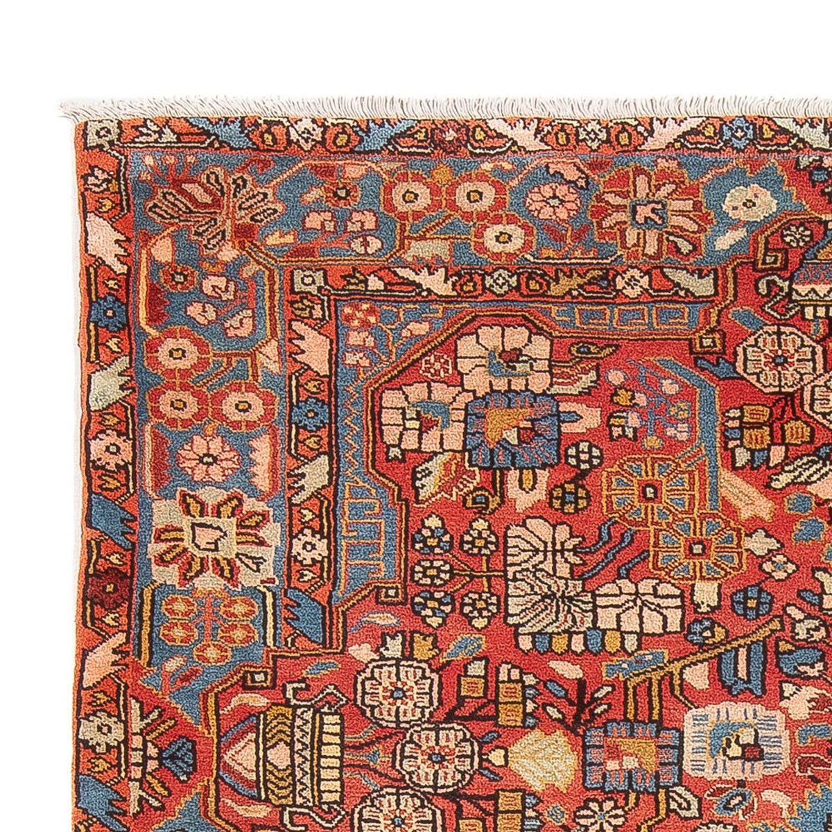 Persisk tæppe - Nomadisk - 225 x 157 cm - lysrød