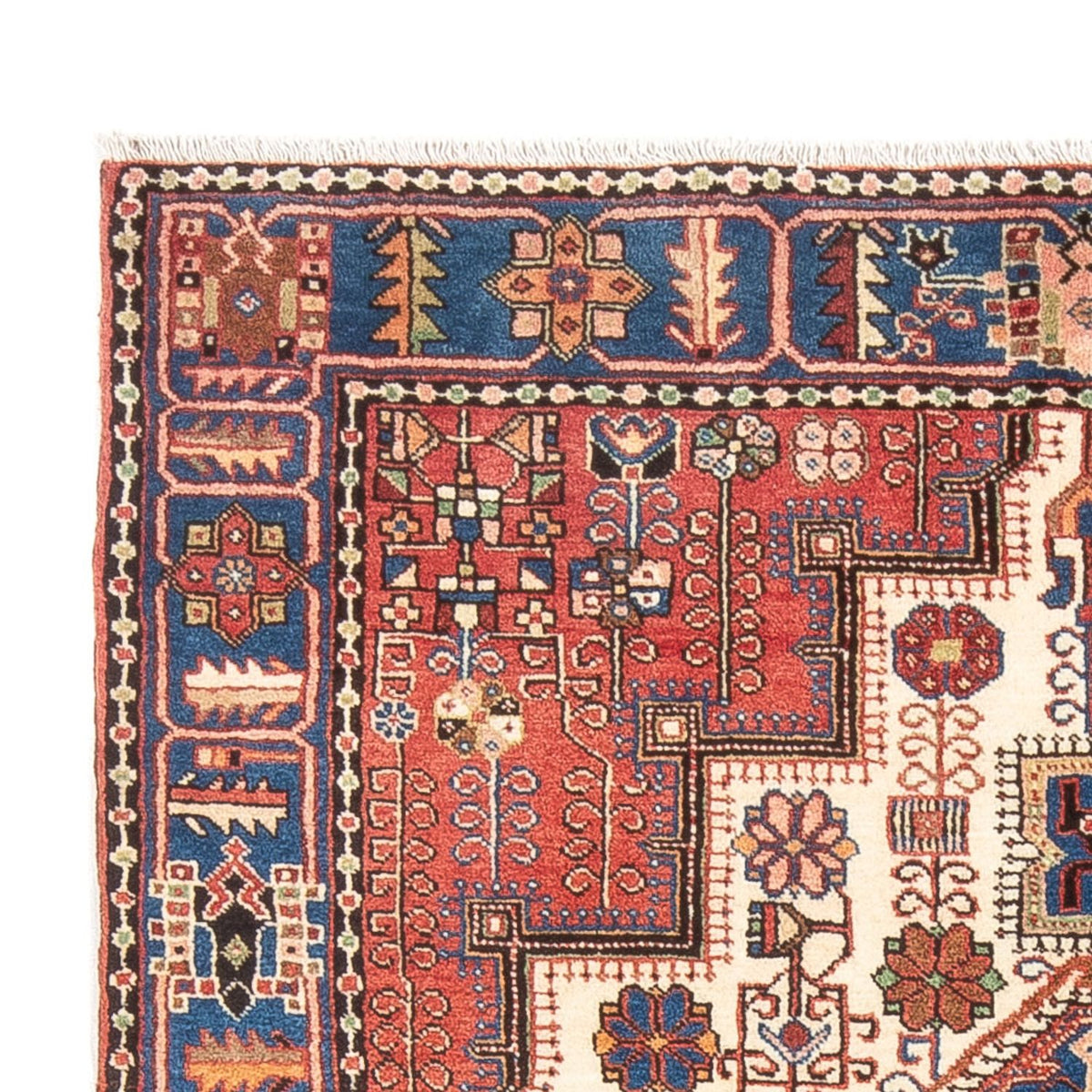 Persisk tæppe - Nomadisk - 210 x 142 cm - blå