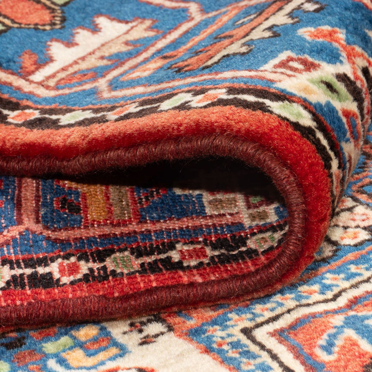 Persisk tæppe - Nomadisk - 210 x 142 cm - blå