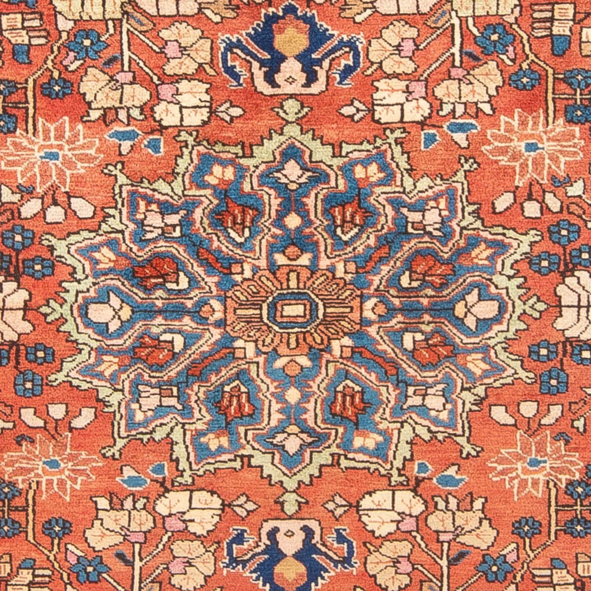 Persisk tæppe - Nomadisk - 240 x 150 cm - lysrød