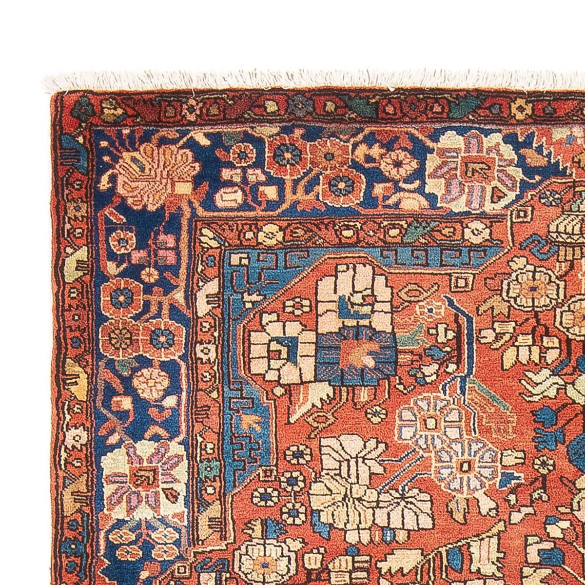 Persisk tæppe - Nomadisk - 240 x 150 cm - lysrød