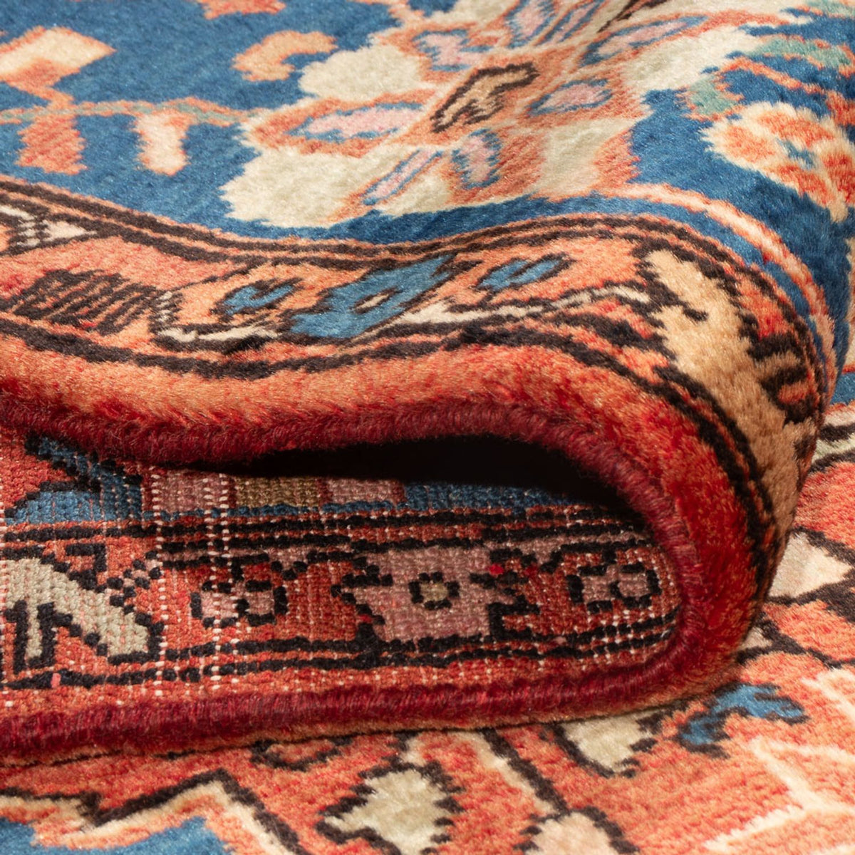 Persisk tæppe - Nomadisk - 240 x 150 cm - lysrød