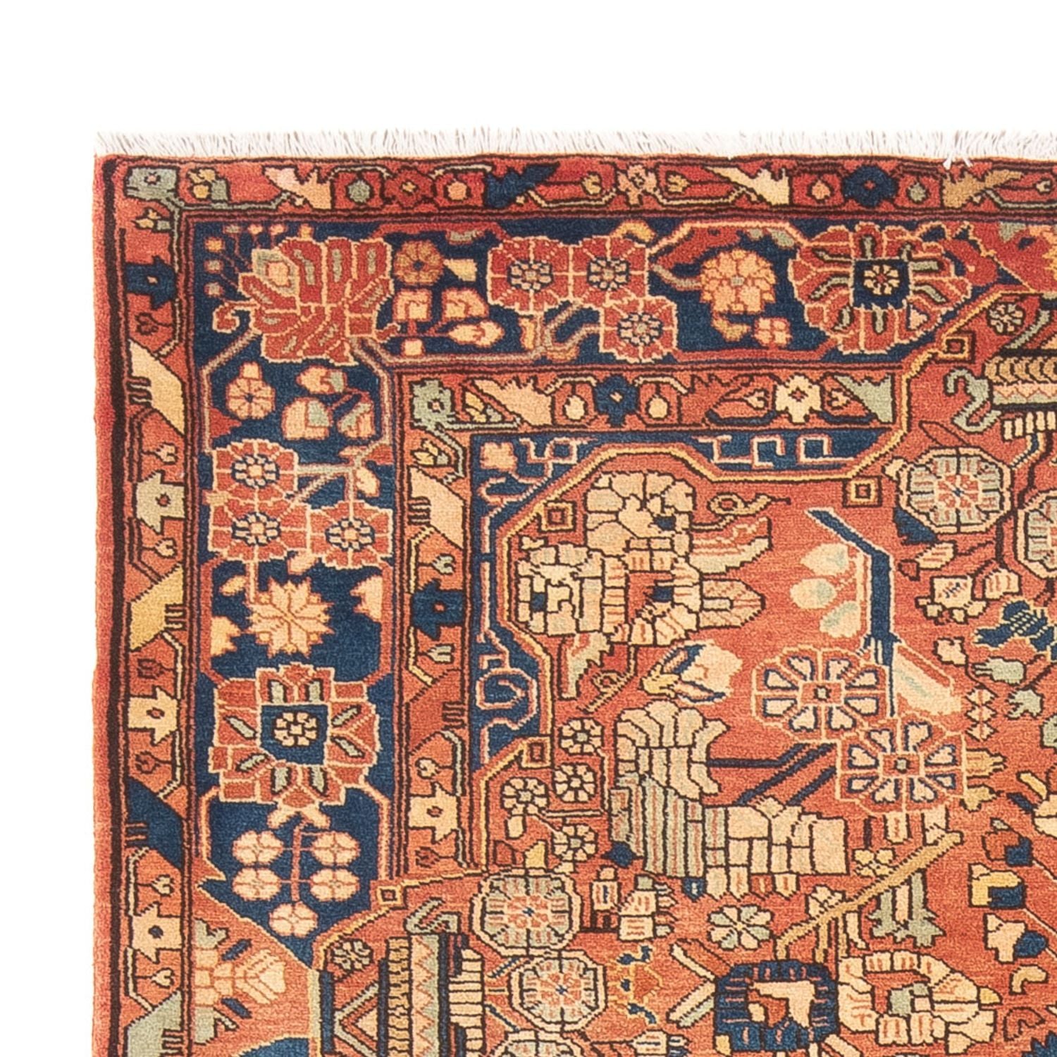 Persisk tæppe - Nomadisk - 246 x 160 cm - orange