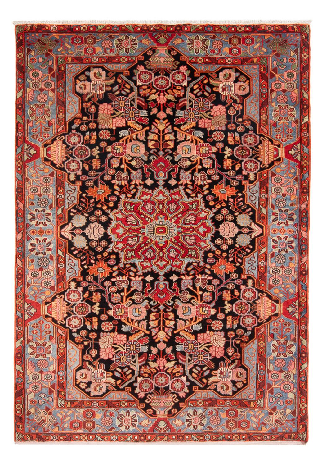 Persisk tæppe - Nomadisk - 230 x 157 cm - lysrød