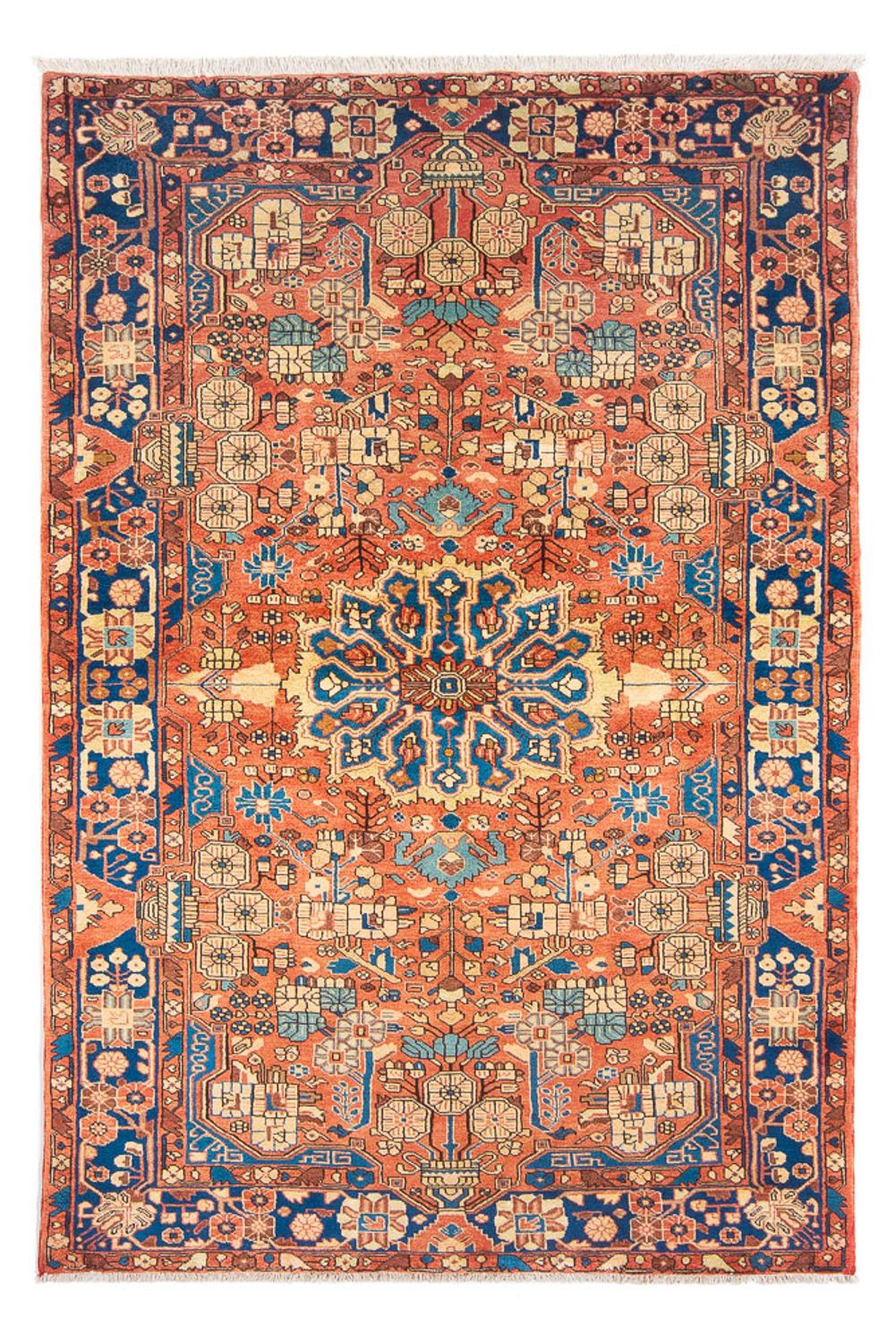 Persisk tæppe - Nomadisk - 240 x 150 cm - lysrød