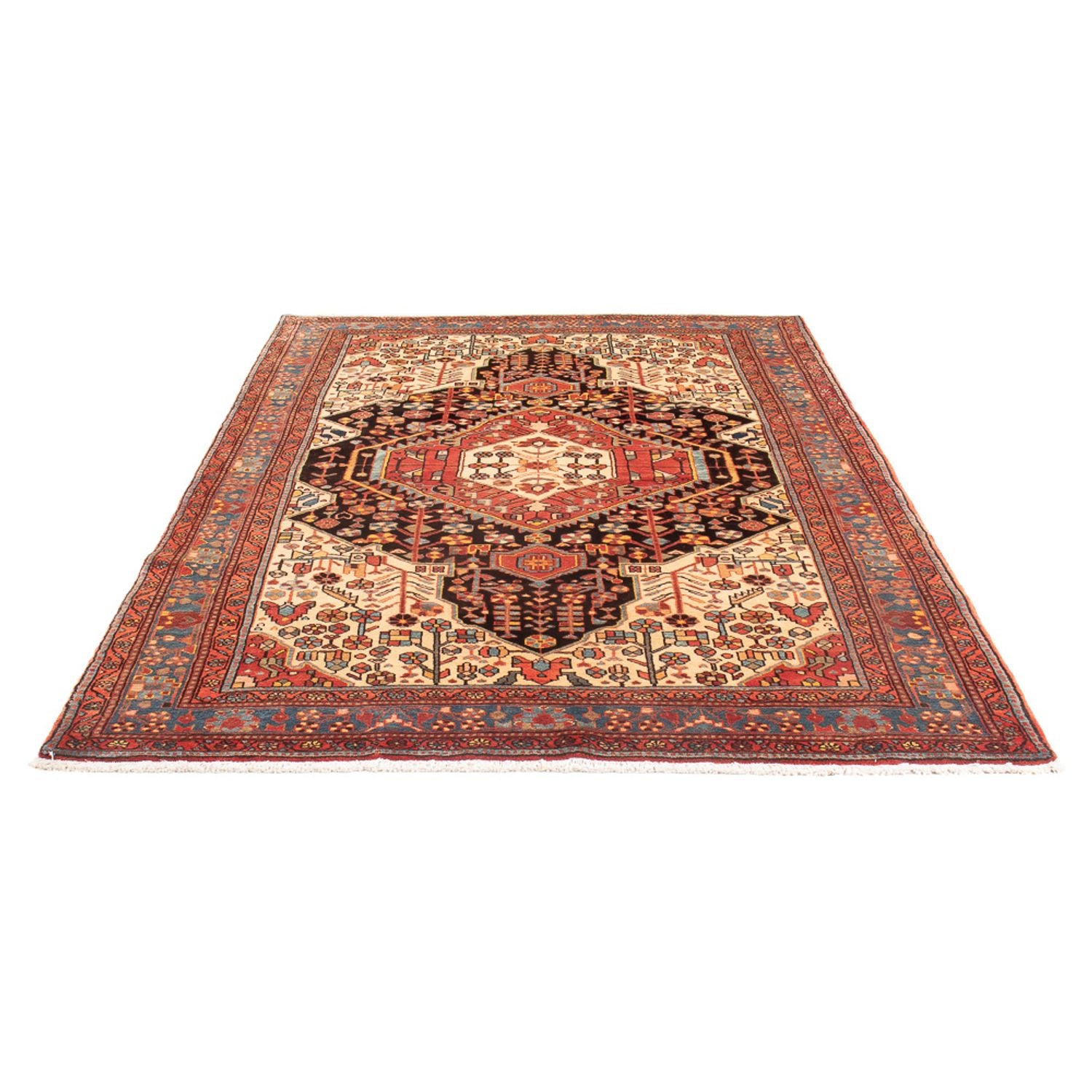 Persisk tæppe - Nomadisk - 234 x 153 cm - lysrød