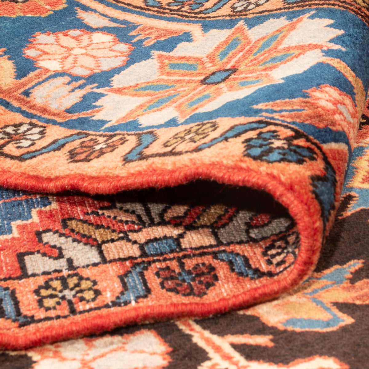 Persisk tæppe - Nomadisk - 245 x 154 cm - bordeaux rød