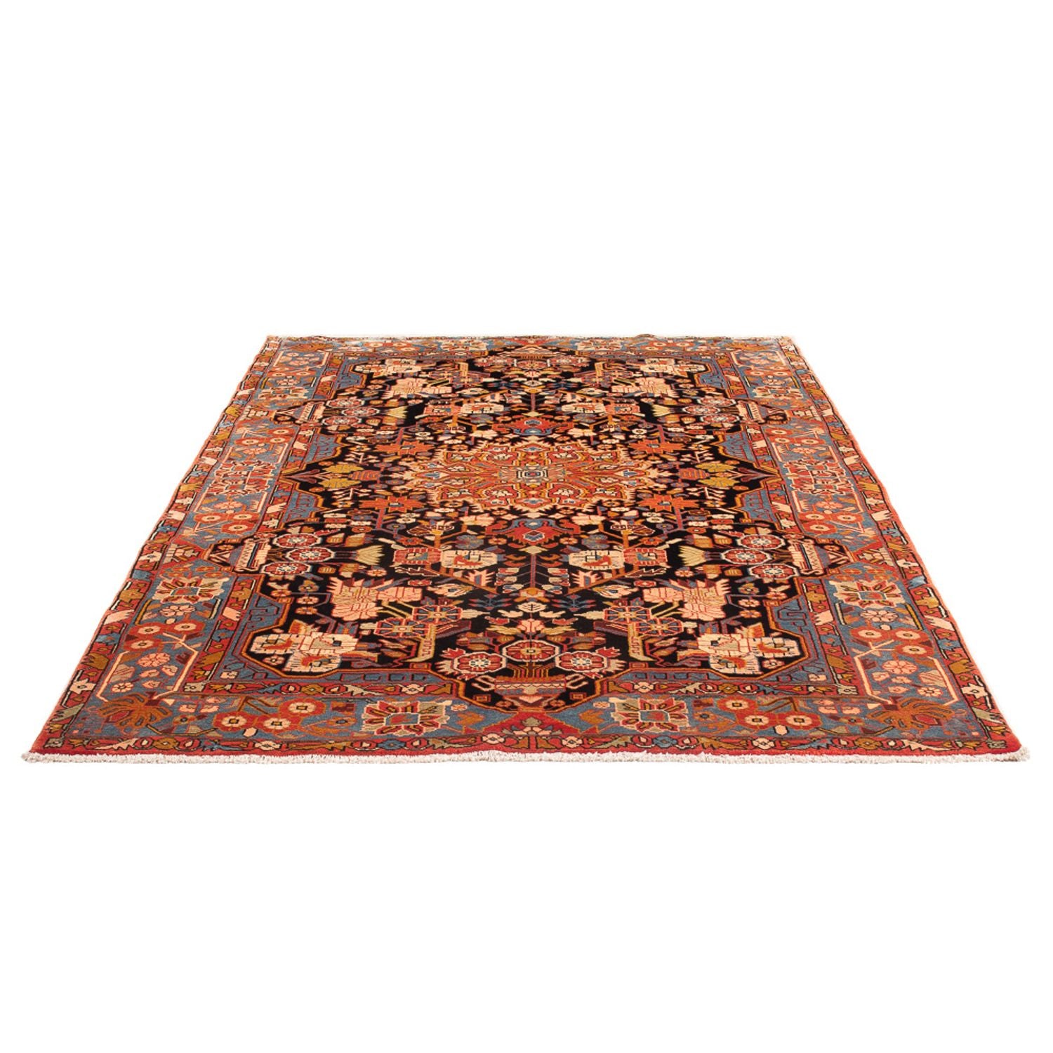 Persisk tæppe - Nomadisk - 235 x 162 cm - bordeaux rød