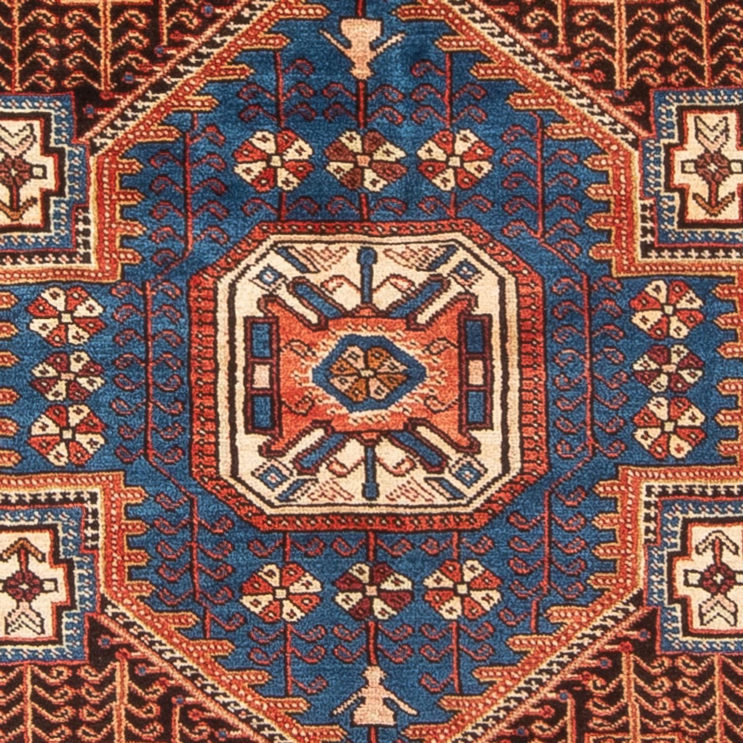 Persisk tæppe - Nomadisk - 202 x 150 cm - blå