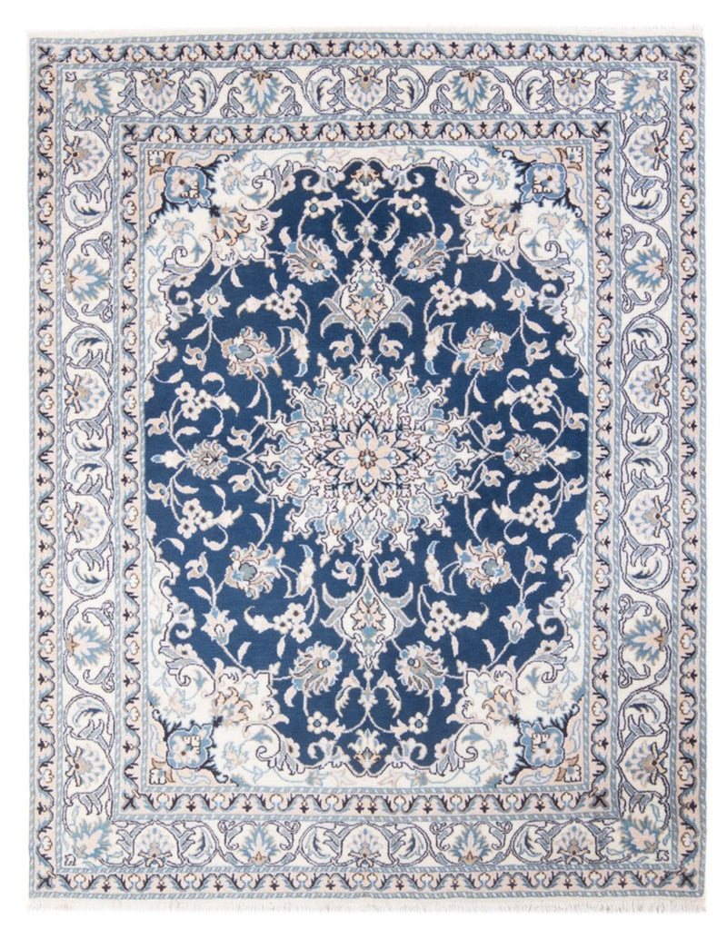 Persisk tæppe - Nain - Royal - 192 x 148 cm - mørkeblå