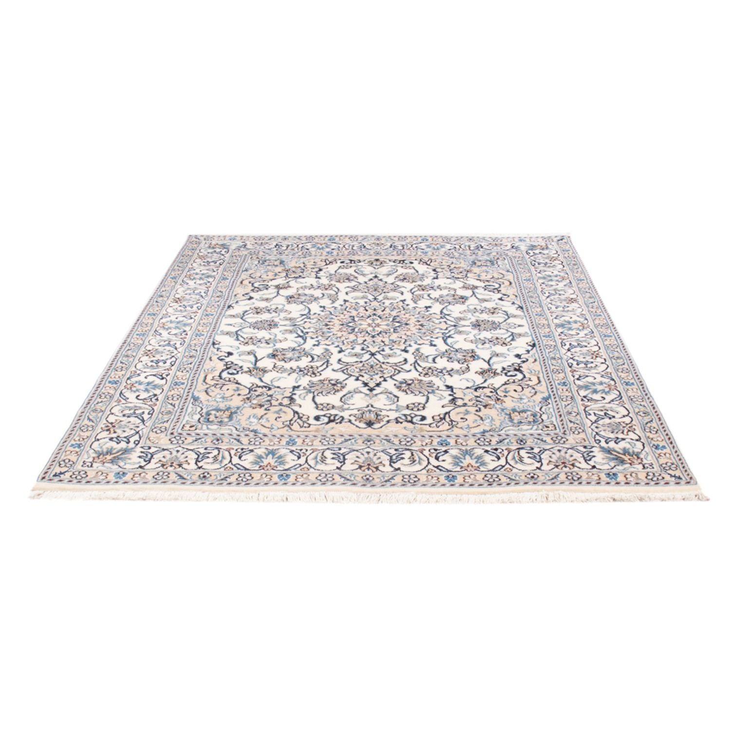 Persisk tæppe - Nain - Royal - 196 x 153 cm - creme