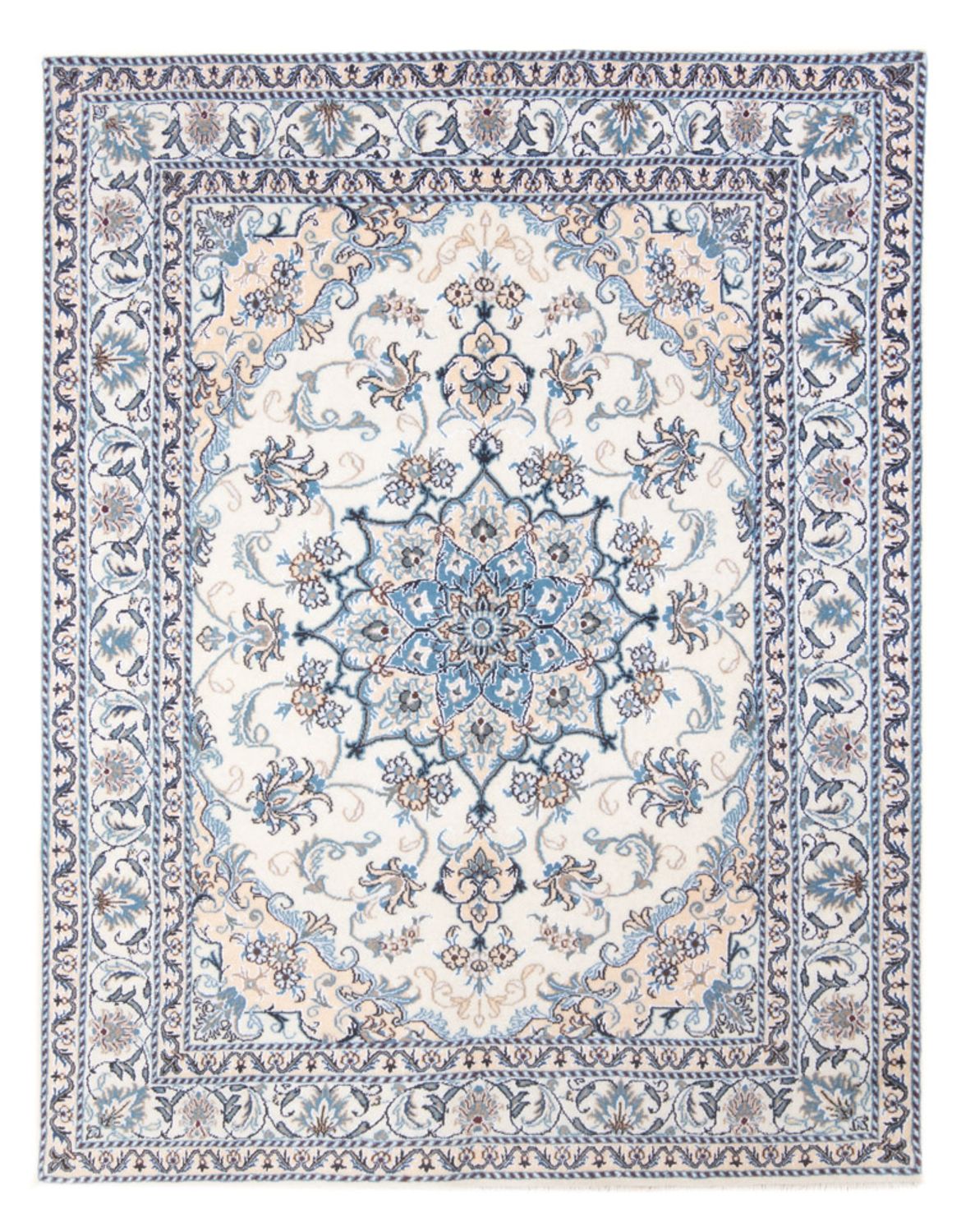 Persisk tæppe - Nain - Royal - 198 x 147 cm - creme
