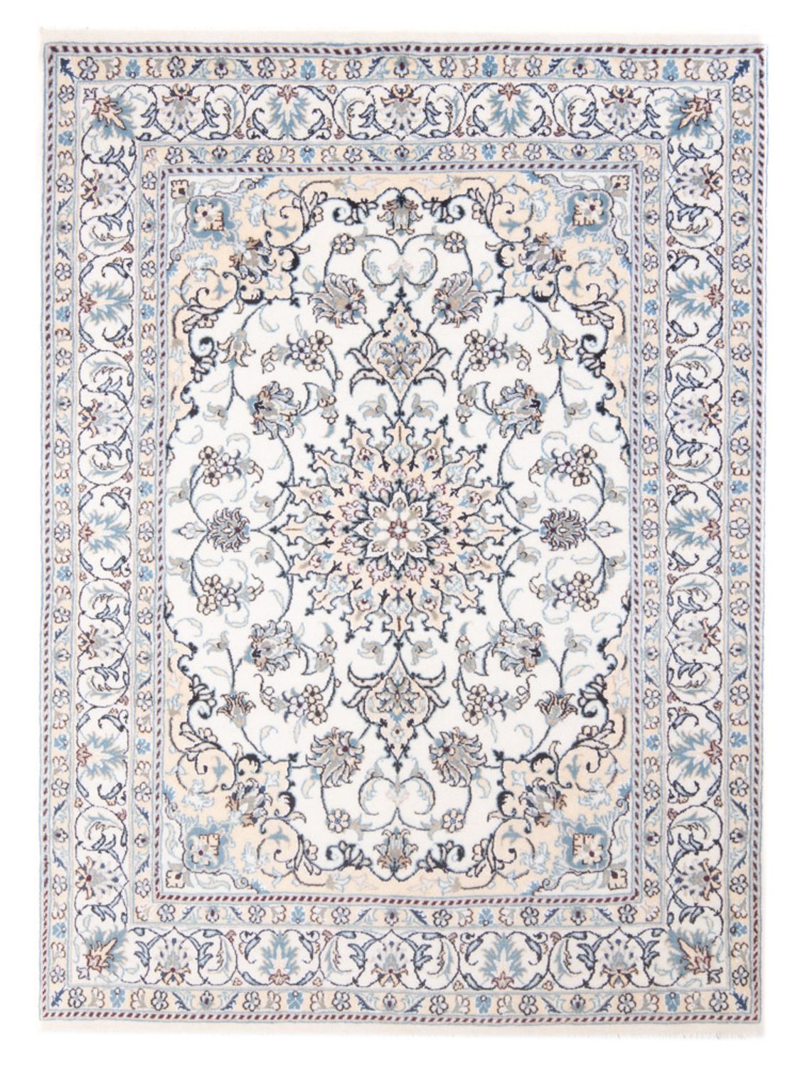 Persisk tæppe - Nain - Royal - 200 x 143 cm - creme