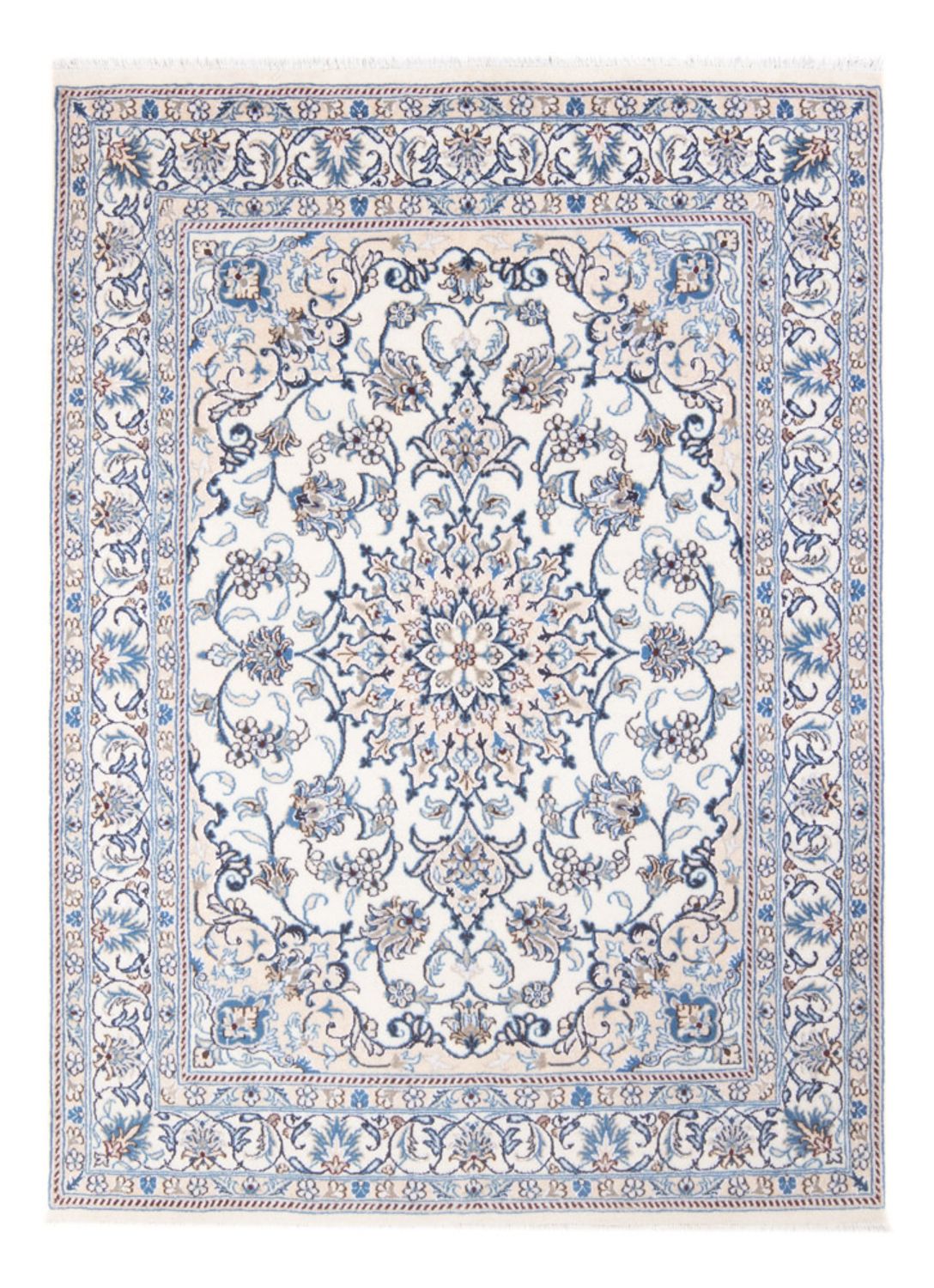 Persisk tæppe - Nain - Royal - 201 x 148 cm - creme