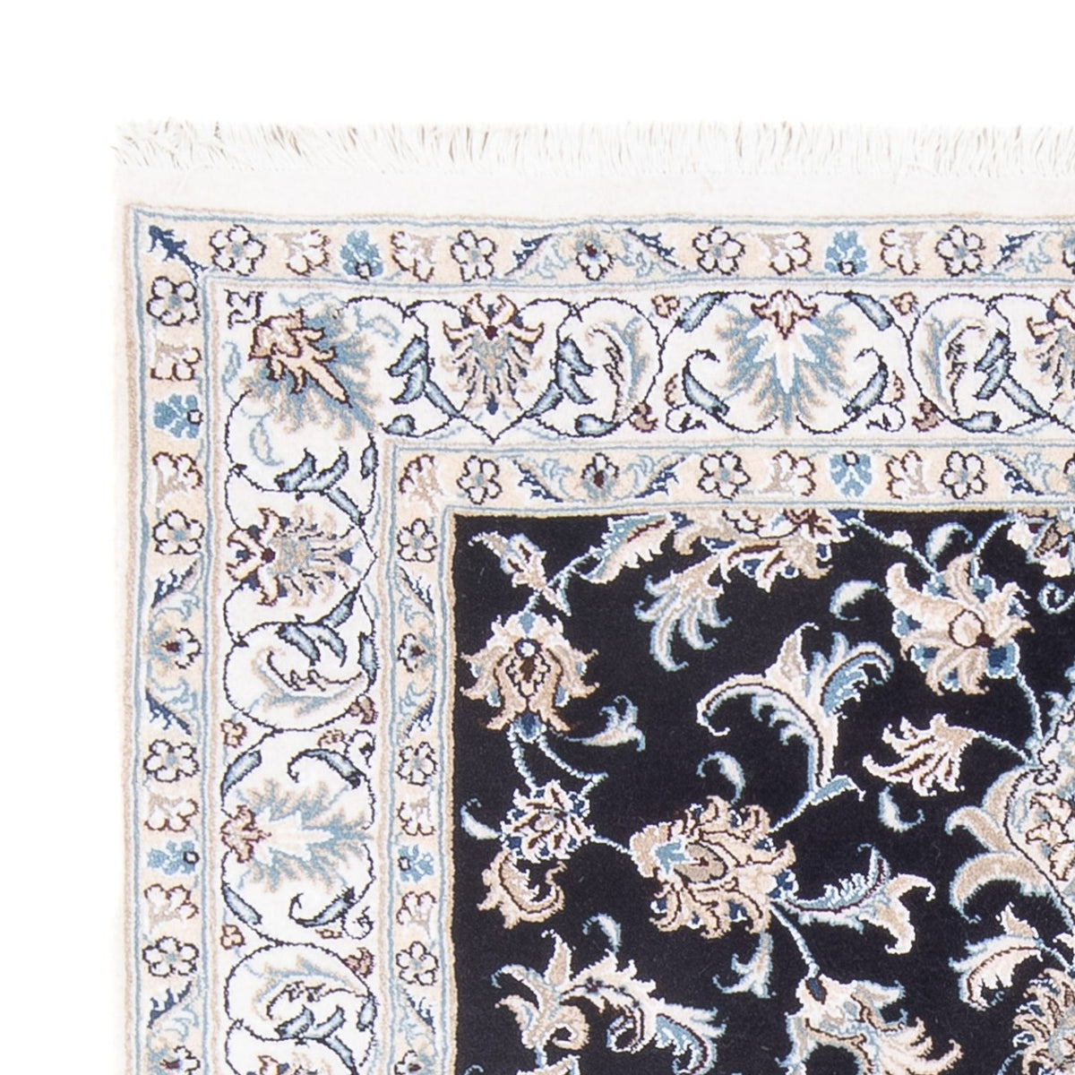 Persisk tæppe - Nain - Royal - 193 x 143 cm - mørkeblå