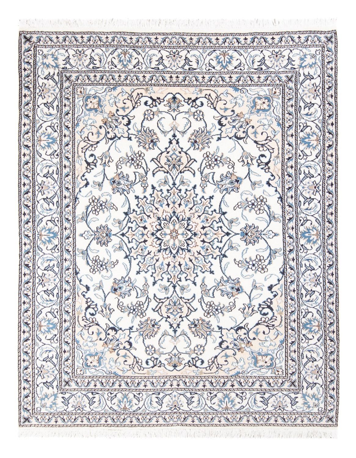 Persisk tæppe - Nain - Royal - 190 x 148 cm - creme