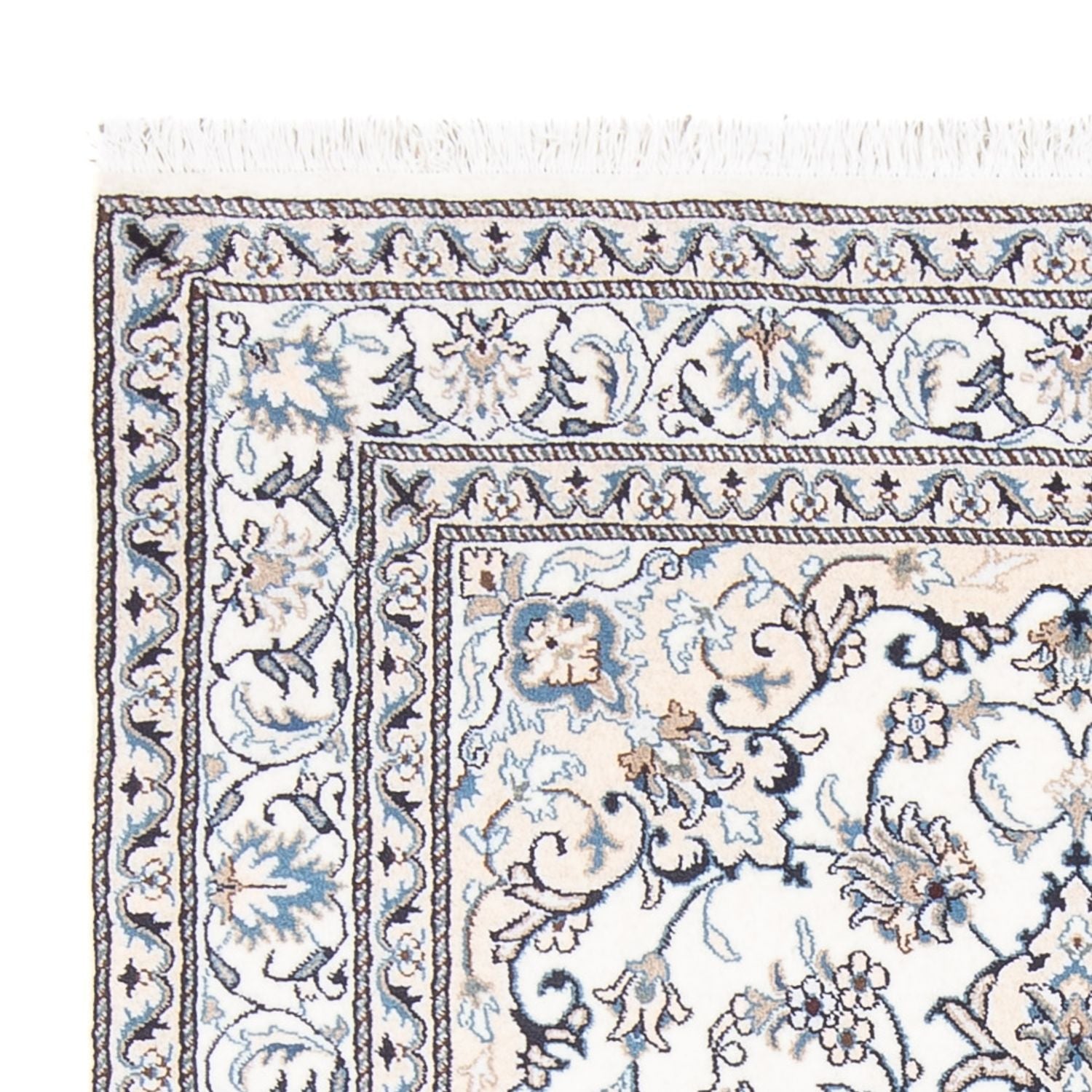 Persisk tæppe - Nain - Royal - 190 x 148 cm - creme