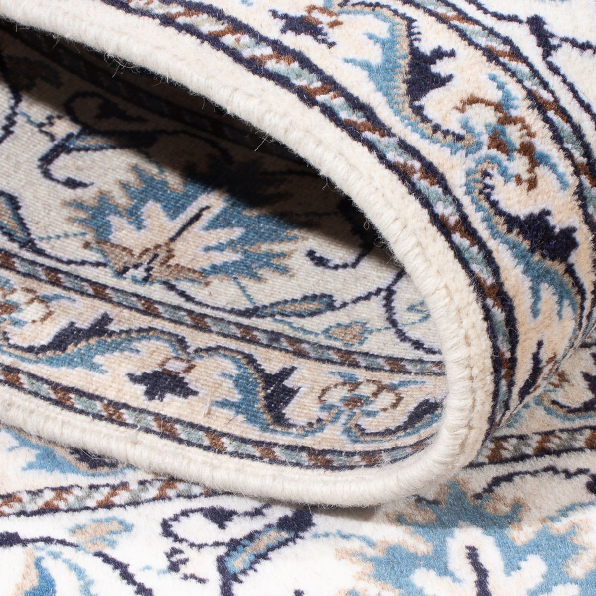 Persisk tæppe - Nain - Royal - 190 x 148 cm - creme