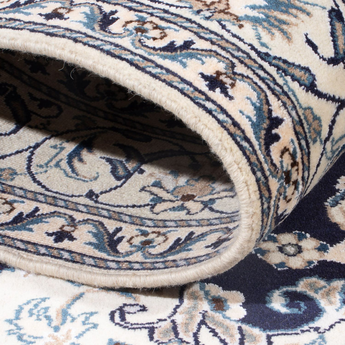 Persisk tæppe - Nain - Royal - 203 x 147 cm - mørkeblå