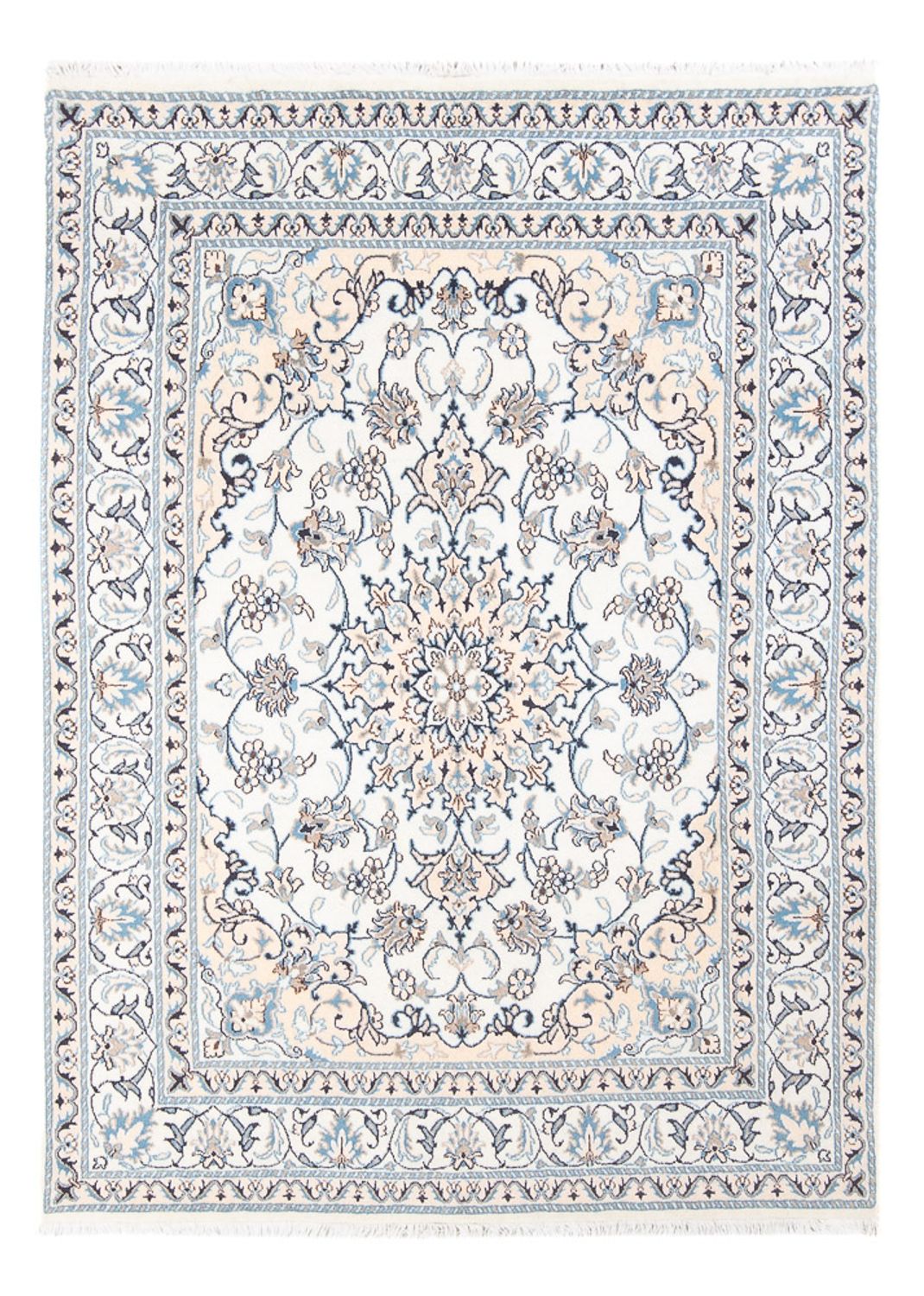 Persisk tæppe - Nain - Royal - 200 x 144 cm - creme