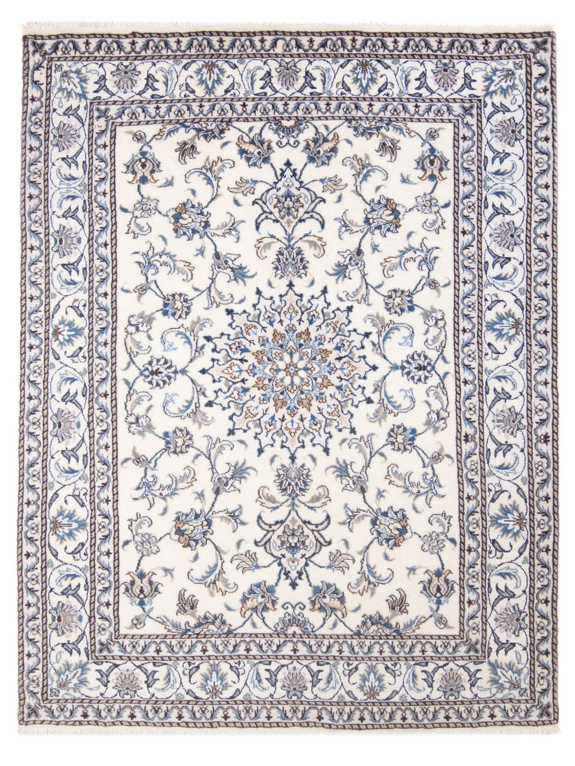 Persisk tæppe - Nain - Royal - 205 x 145 cm - creme