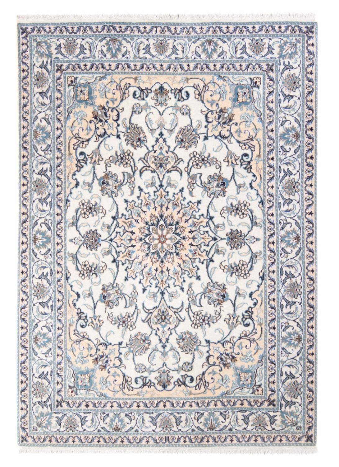 Persisk tæppe - Nain - Royal - 198 x 152 cm - creme