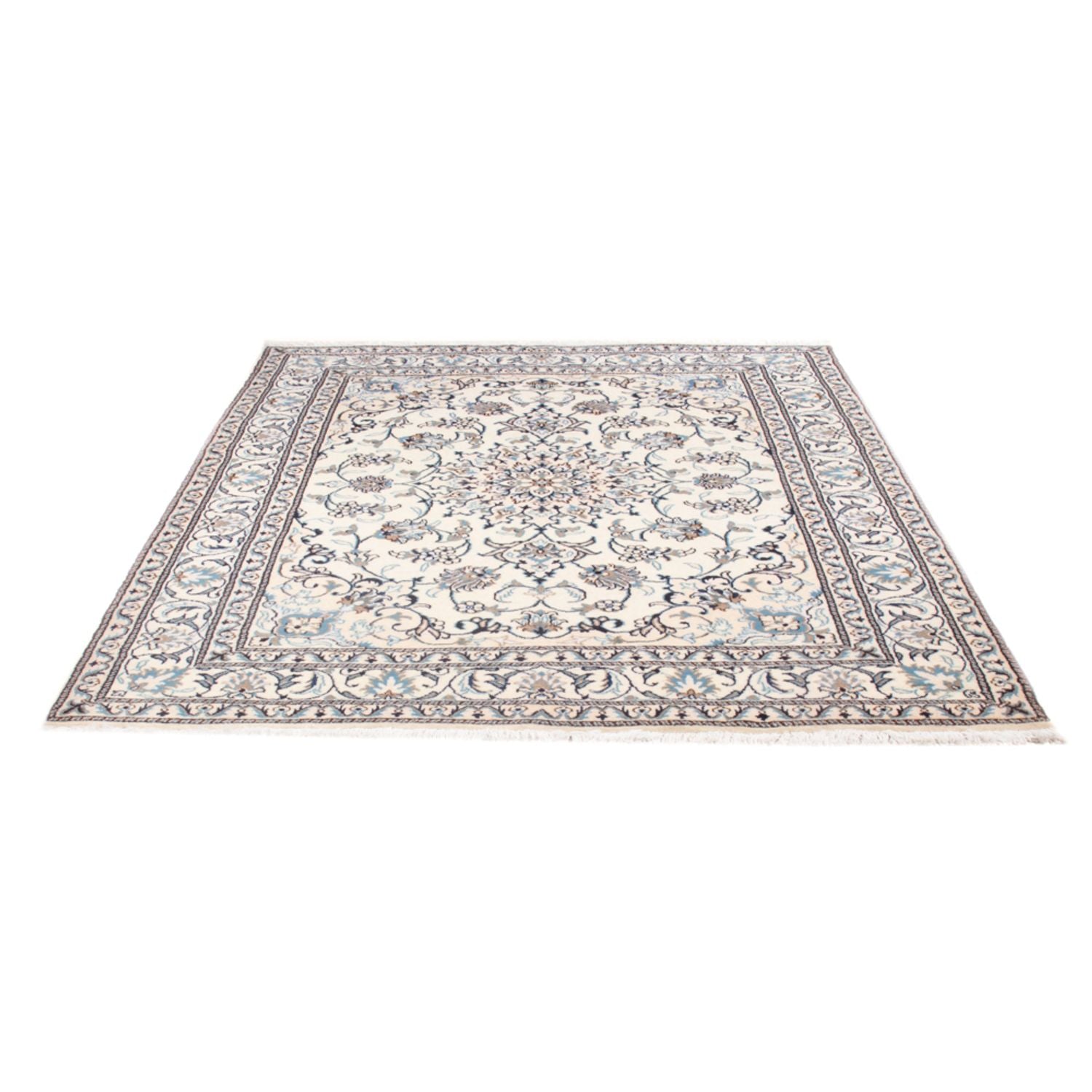 Persisk tæppe - Nain - Royal - 195 x 152 cm - creme