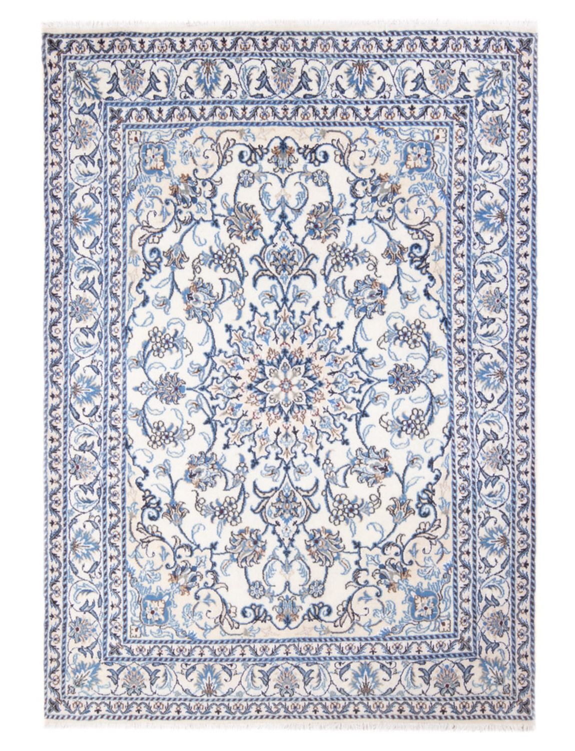 Persisk tæppe - Nain - Royal - 199 x 145 cm - creme