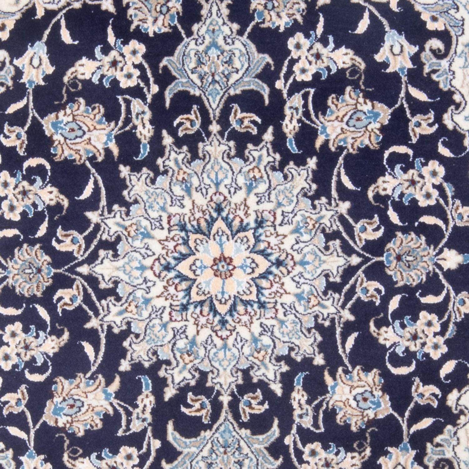 Persisk tæppe - Nain - Royal - 201 x 145 cm - mørkeblå