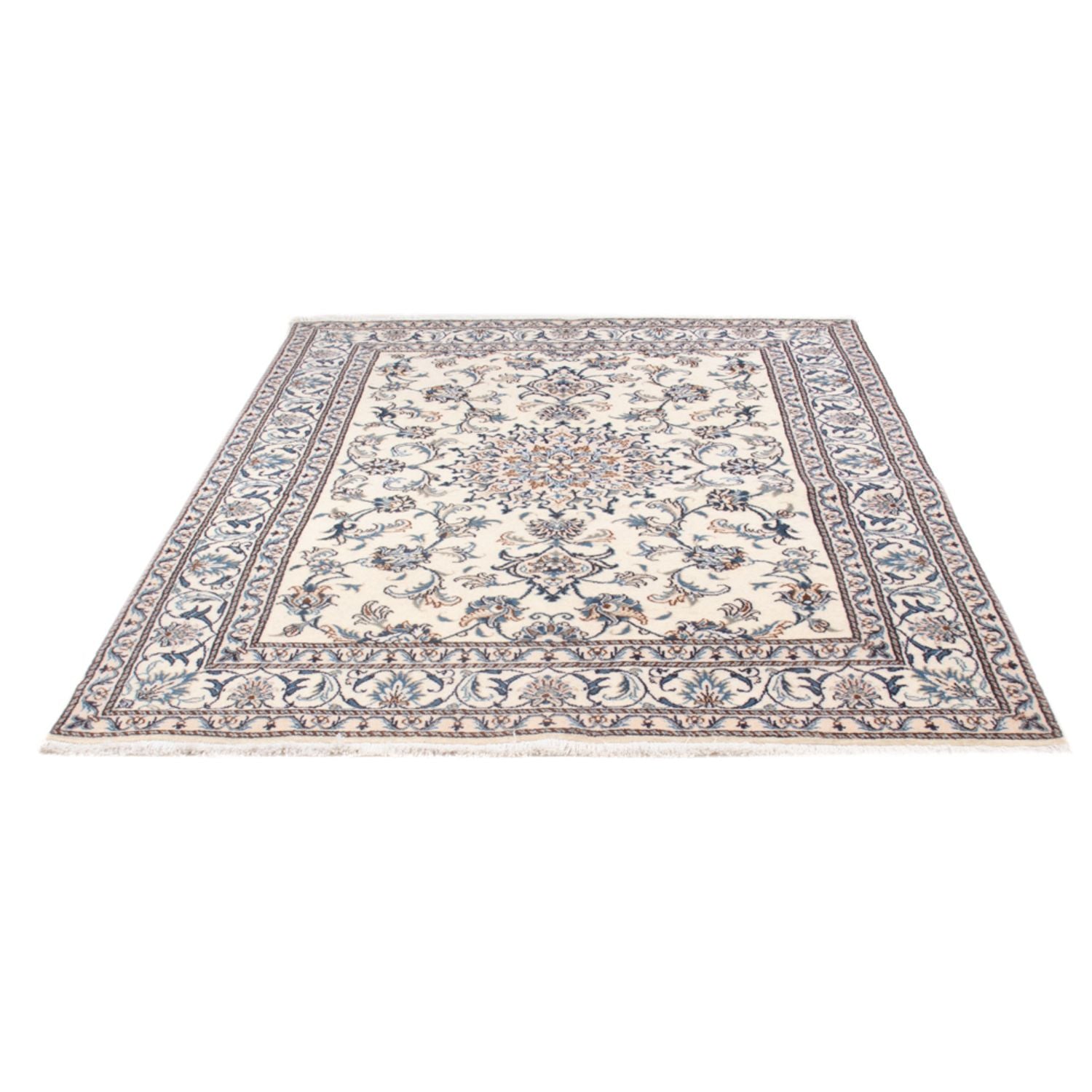 Persisk tæppe - Nain - Royal - 204 x 147 cm - creme