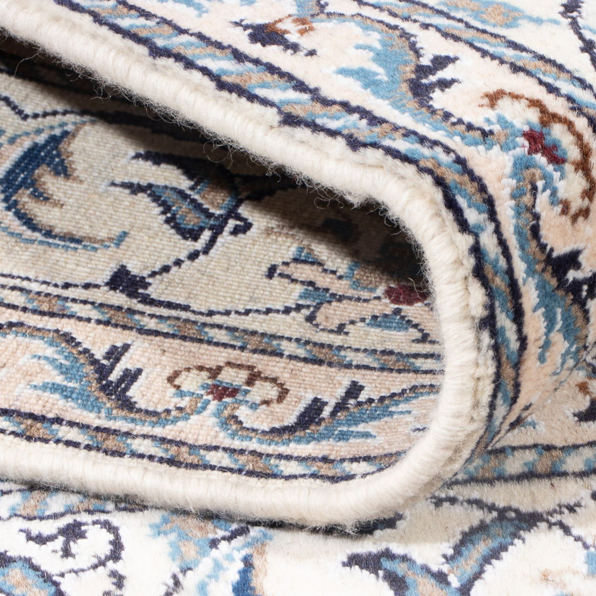 Persisk tæppe - Nain - Royal - 201 x 146 cm - blå