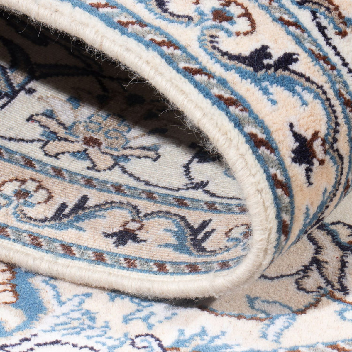 Persisk tæppe - Nain - Royal - 196 x 143 cm - creme