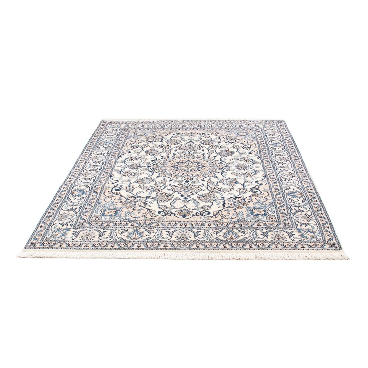 Persisk tæppe - Nain - Royal - 196 x 143 cm - creme