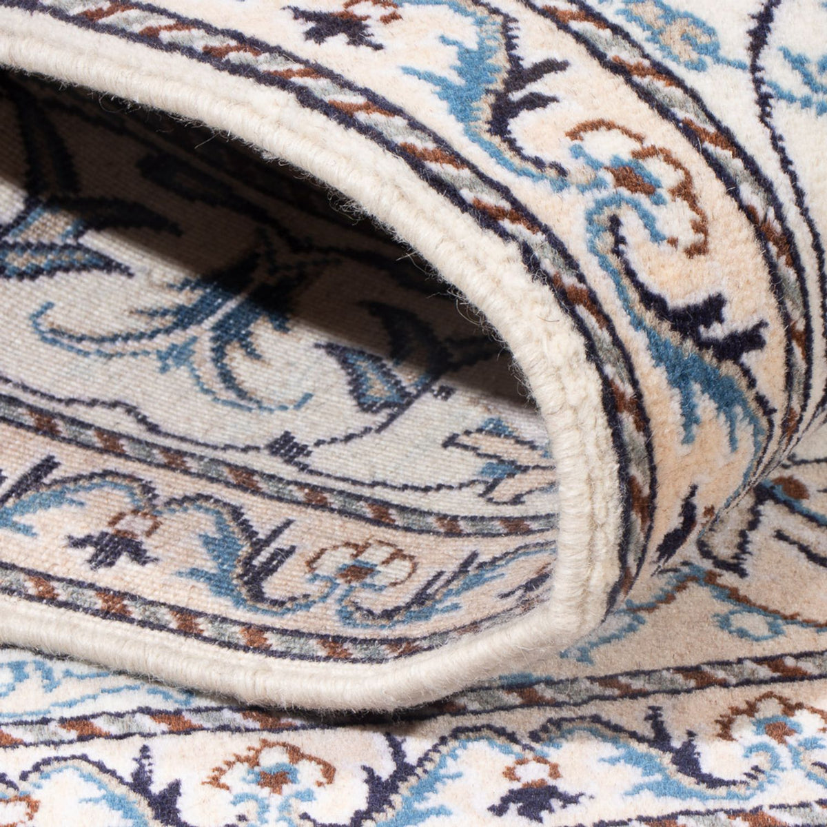 Persisk tæppe - Nain - Royal - 190 x 151 cm - kamel