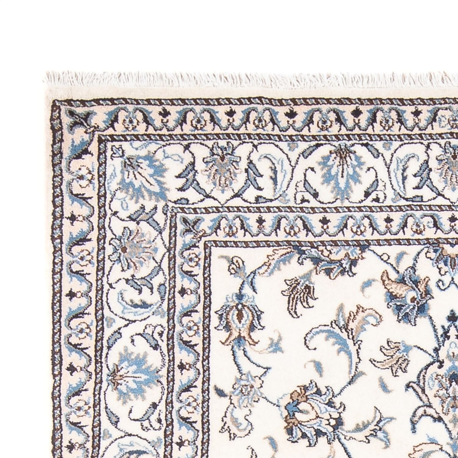 Persisk tæppe - Nain - Royal - 210 x 144 cm - creme