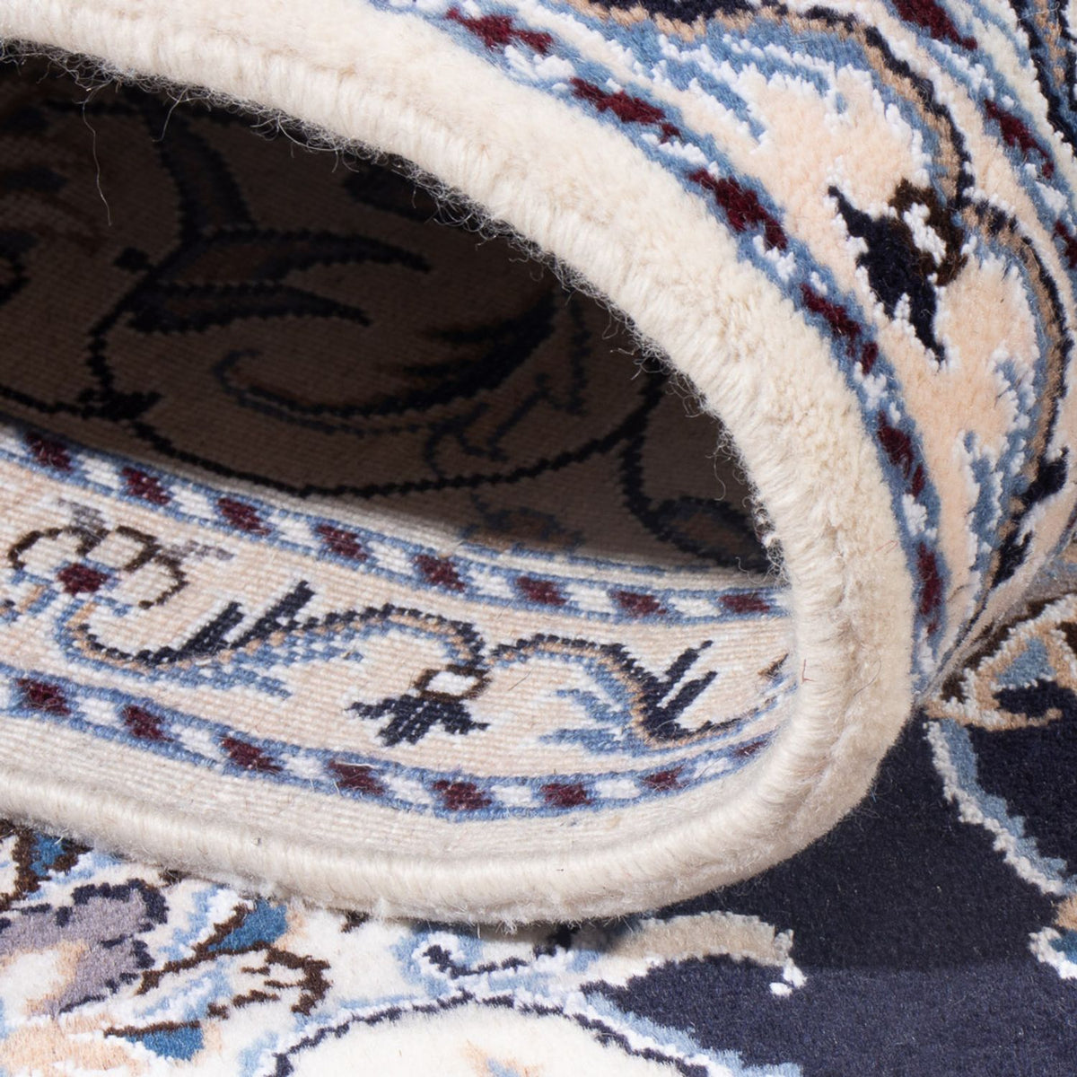 Persisk tæppe - Nain - Royal - 207 x 145 cm - mørkeblå