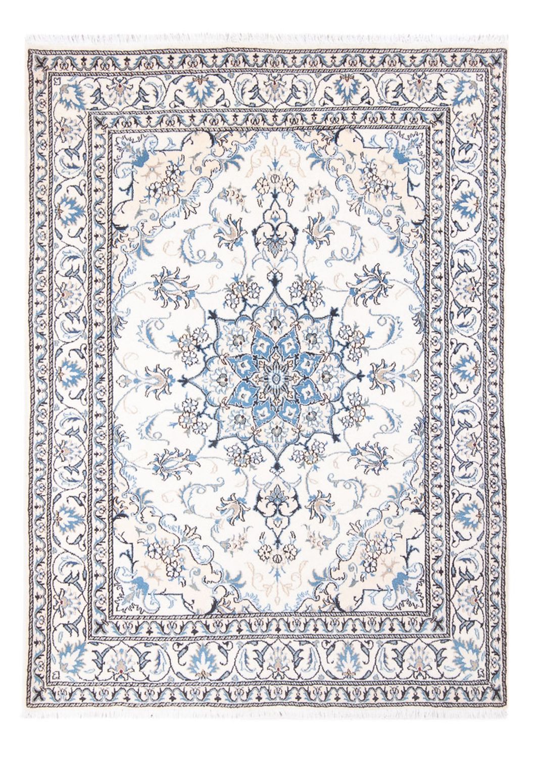 Persisk tæppe - Nain - Royal - 207 x 150 cm - creme