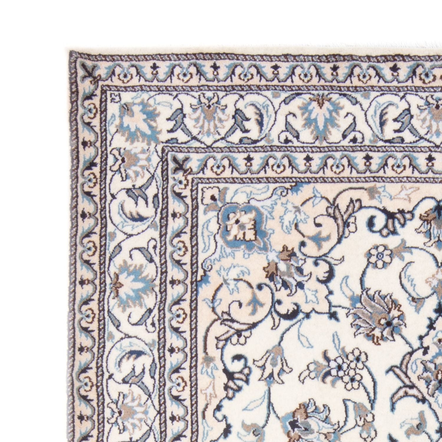 Persisk tæppe - Nain - Royal - 194 x 143 cm - creme